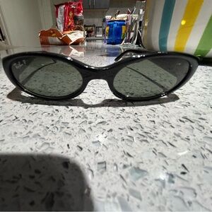 Ray Ban RB 2128-L 901 Wrap Oval Black Sunglasses no prescription